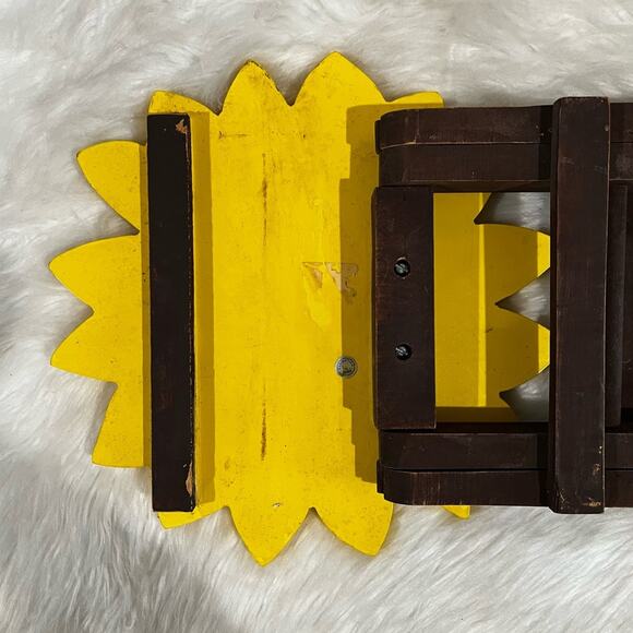 NEW Sunflower Rustic Farmhouse Handcrafted Folding Plant Stand 19” - Picture 11 of 16